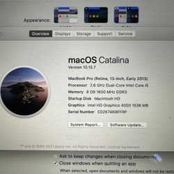 MacBook Pro (Retina, 13-inch, 2013)