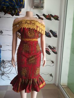 African print dress - size 6