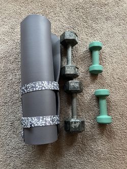 Exercise Equipment- Dumbbells/Yoga Mat