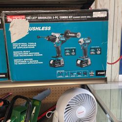 Makita 18v LXT Brushless 2 Pc Combo Kit Hammer Driver Drill / Impact Driver