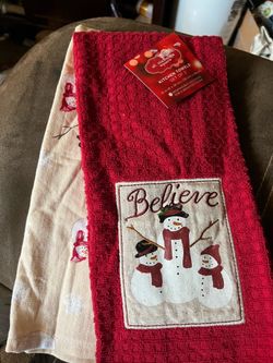 Christmas dish towel