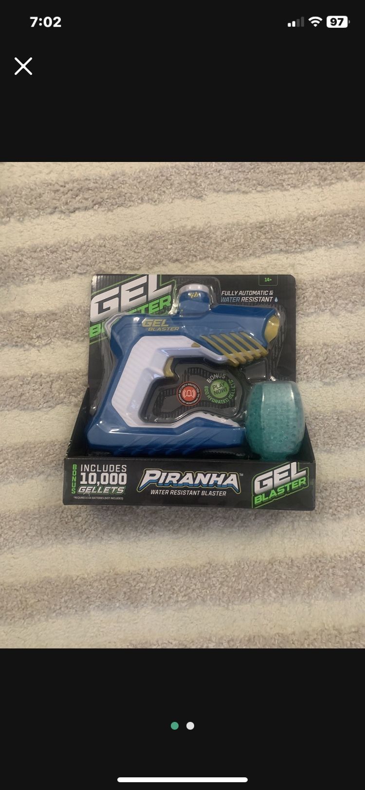 Blaster Piranha Gelled Blaster. Summer Fun
