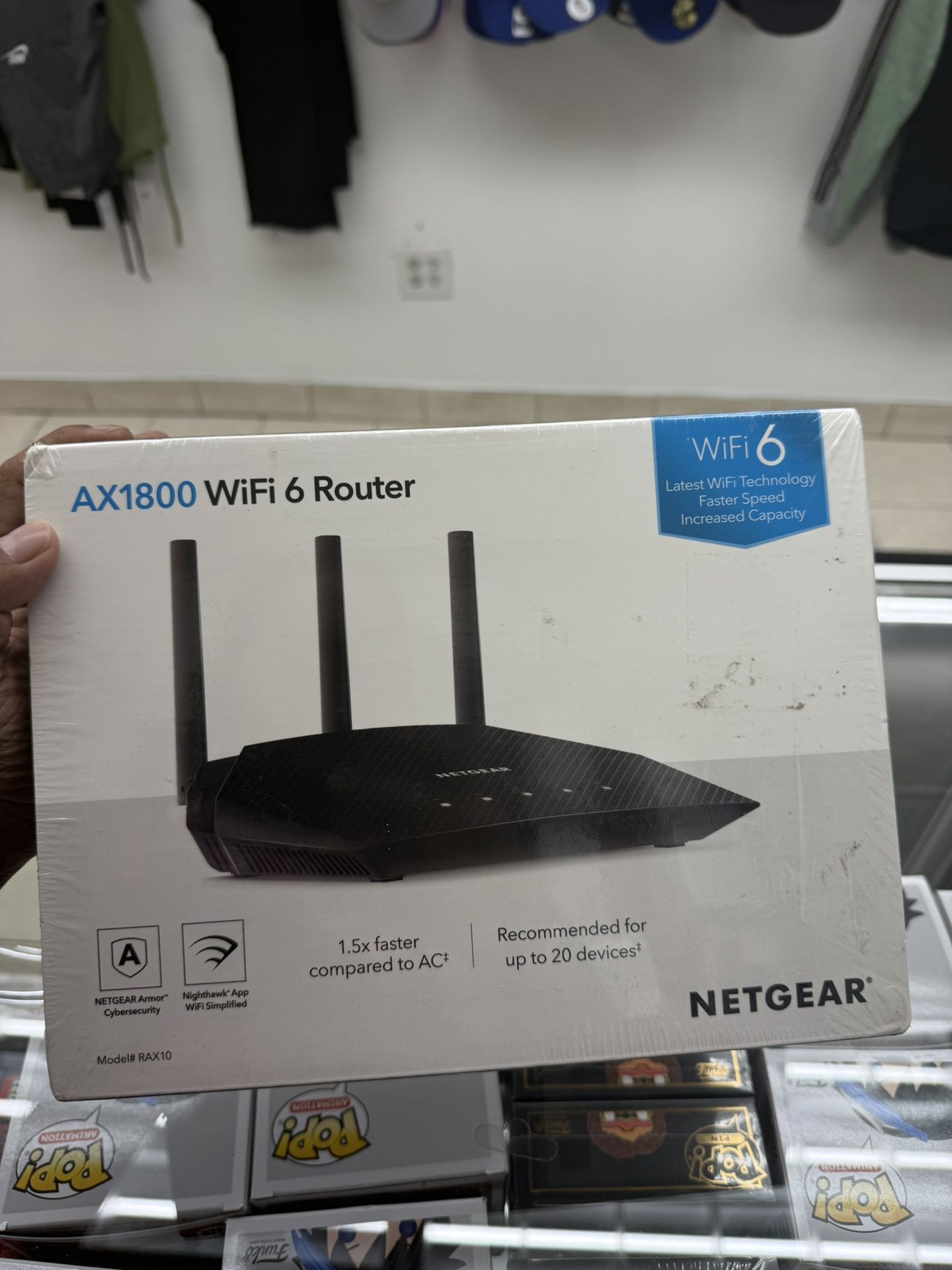 Netgear WiFi 6 Router Ax1800 WiFi Router New In Box 