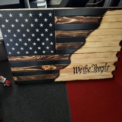 American Flag Wall Mounted Safe 