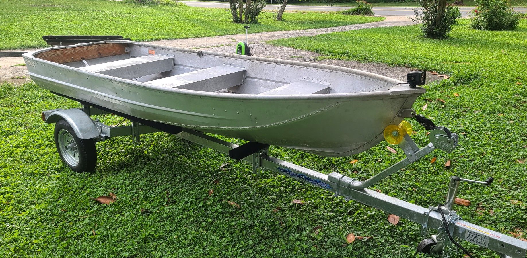 12ft Jon Boat with Brand new trailer.