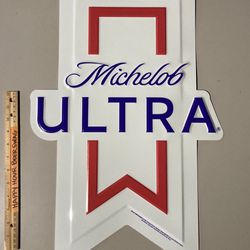 🔥 Michelob Ultra Metal Beer Bar Tin Sign  