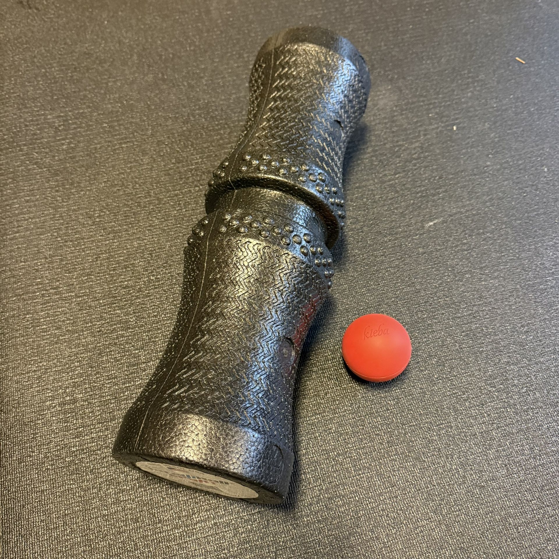 IntelliRoll Sport Foam Roller + Kieba Massage Lacrosse Ball Mobility Recovery Set