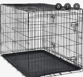 Large Black Wire Dog Crate