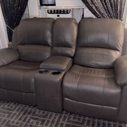 Leather couch