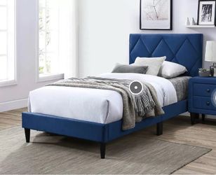 Twin bed and mattress