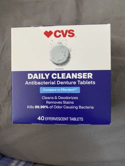 Daily Cleanser Antibacterial denture tablets - 2 Boxes  