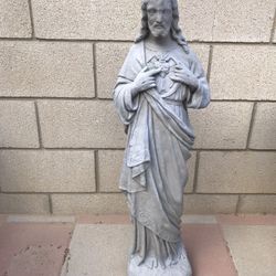 New Sagrado Corazón De Jesús Made Out Of Cement Beautiful Yard Decoration 