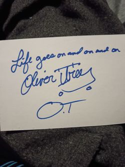 Oliver Tree signed autograph index card singer