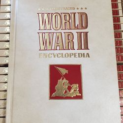 Vintage Illustrated World War II Encyclopedia Set 