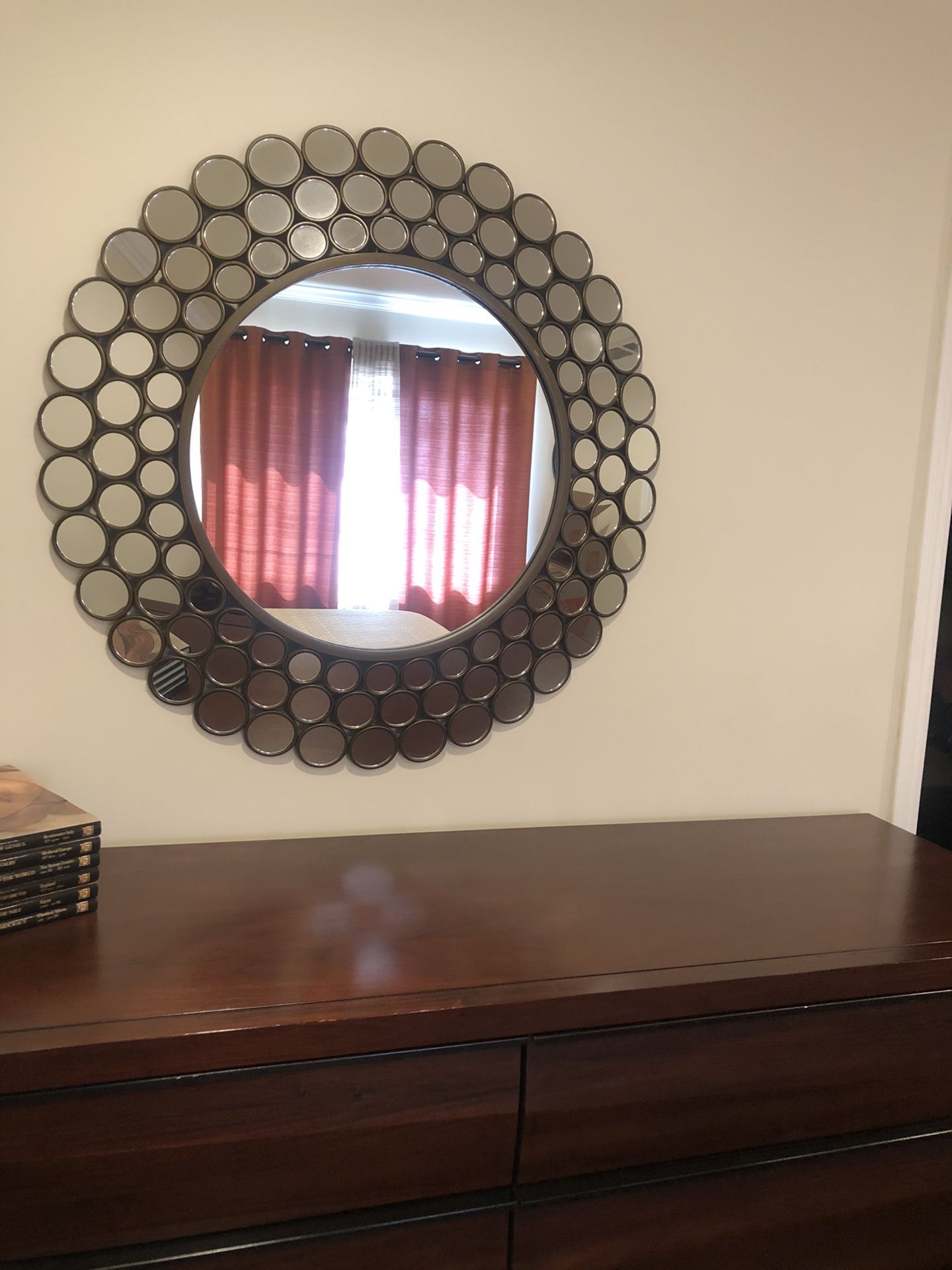 Antique gold mirror