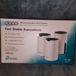 TP Link Deco M4 AC 1200 (3) Pack Whole Home Mesh Wi-Fi System 