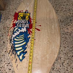 Body Glove vintage 37 X 20 Wood Boogie Skim Board