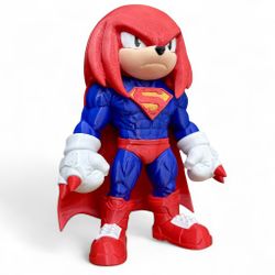 Red Hero Comic Style Figure ā Multicolor 3D Printed Collectible