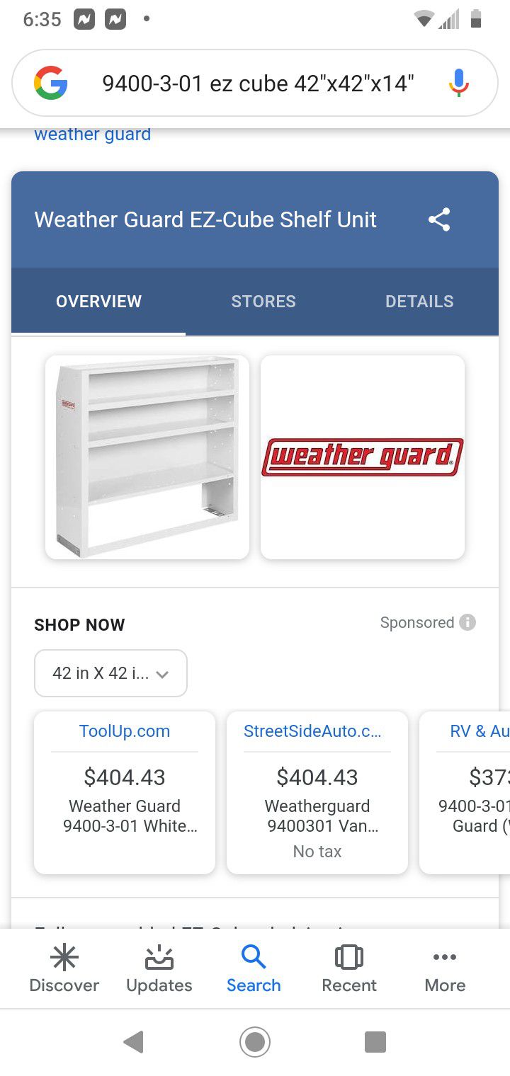 Brand new Weather guard ez cube