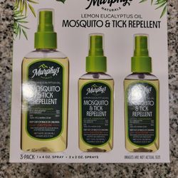 🌿🦟 Murphy’s Naturals Mosquito & Tick Repellent – 3 Pack 🦟🌿