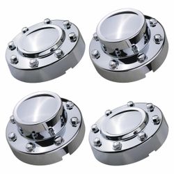 TQPONLY Chrome Dually Wheel Center Cap | Compatible With 2011-2018 Dodge Ram 3500 Accessories | Front & Rear Side 1-Ton DRW 8 Lug 10 Hole Alloy Wheel