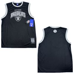 Las Vegas Raiders Embroidered Basketball Jersey Men’s Medium-XL New