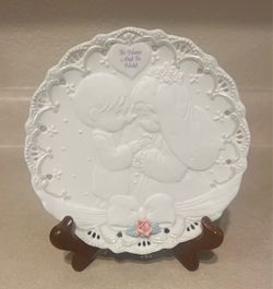 Precious Moments 1994  "To Have And To Hold" Decorative Plate