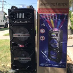 Bluetooth Speaker System - 4000 Watts - Rechargeable 