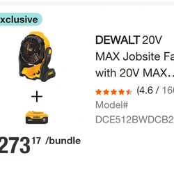 Dewalt Jobsite Fan