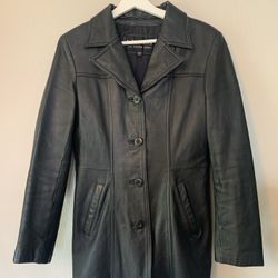 Wilsons Lightweight Leather Trench Jacket: Size S 