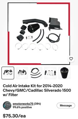 Brand new cold air intake 2014-2019 Silverado 1500