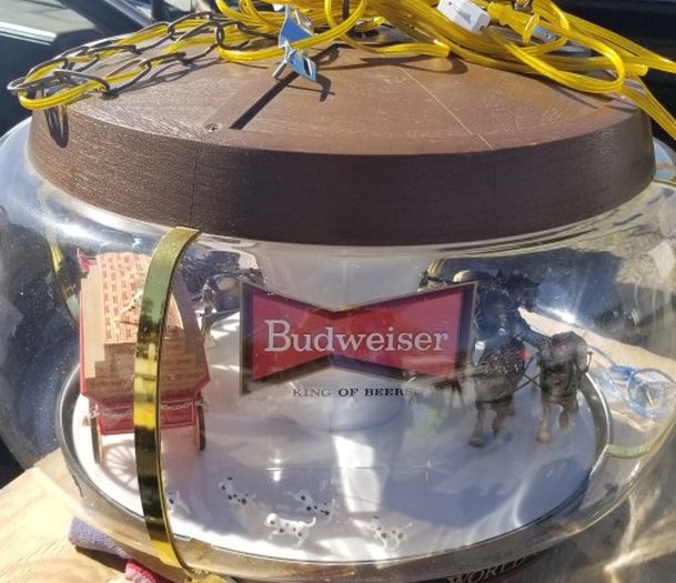 Vintage Budweiser Clydesdale Carousel Light