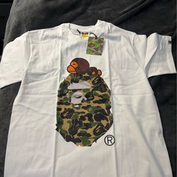 BAPE green camo Tee