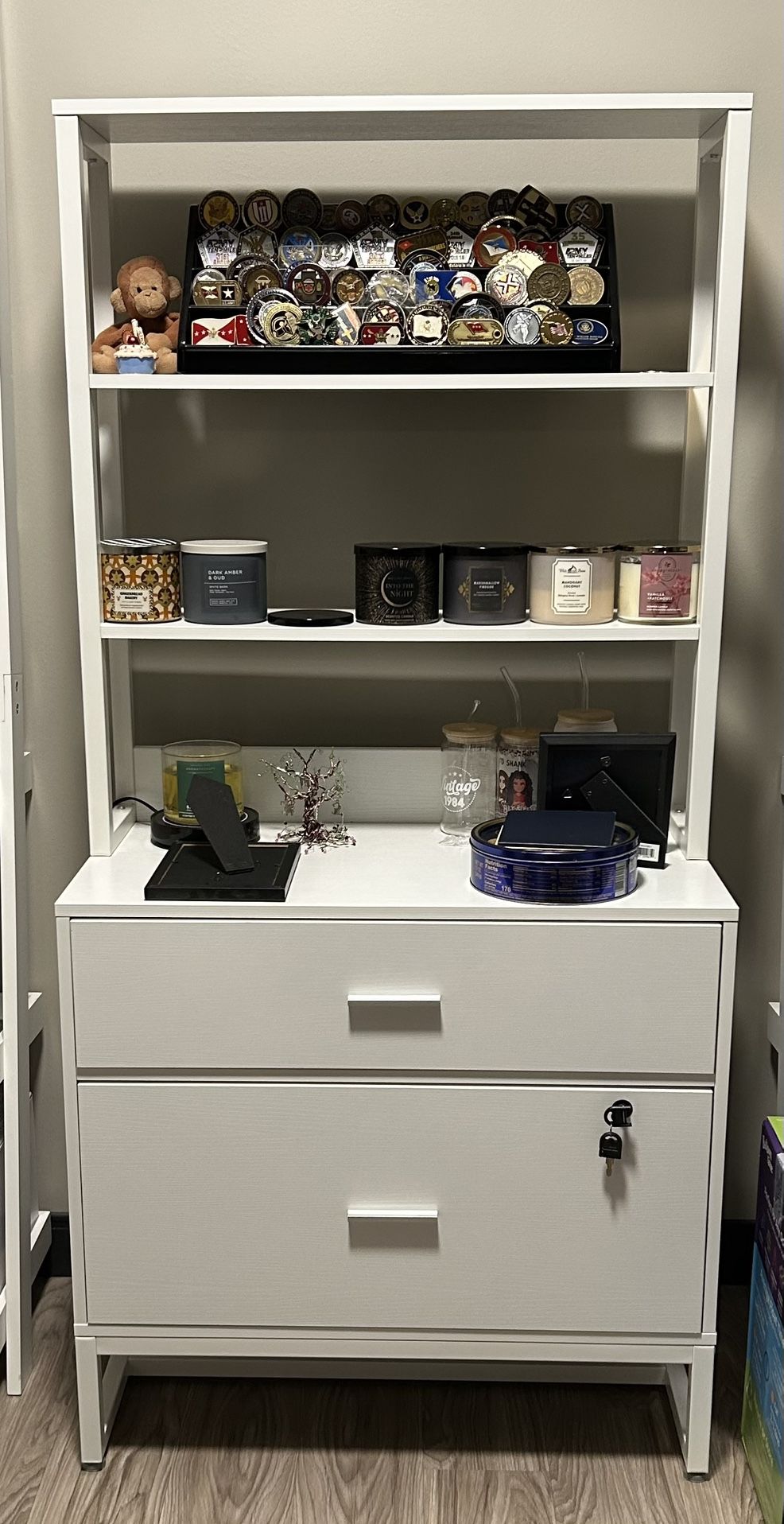 Bookshelf With Drawers/ Filing Cabinet