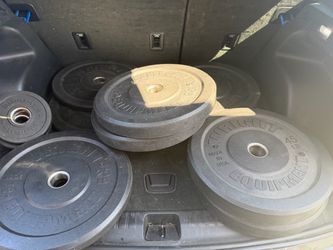 Very nice and durable Olympic bumper weight plates set