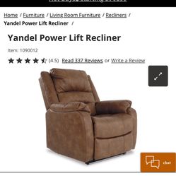Ashely Furniture Electric Recliner 