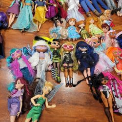 Barbie's, Dolls, Disney Princesses and Prince, OMG  Our Generation