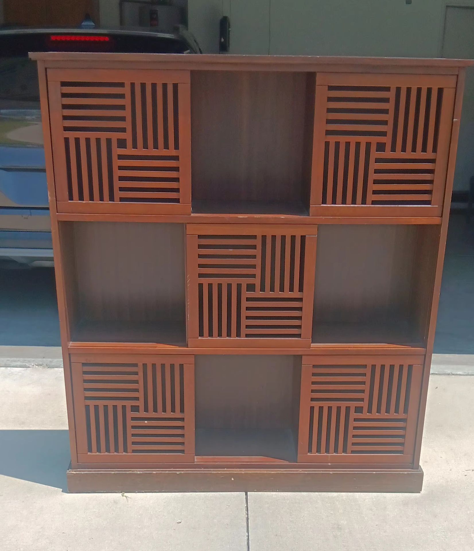 Shelf Cabinet With Sliding Doors