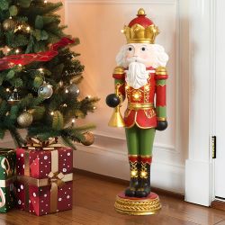 Christmas Nutcracker Bugling Soldier with Lights, 2ft ，HD2608-2FT