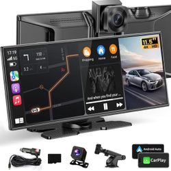 NEW! Largest 11.5 inch Wireless CarPlay Screen, Apple CarPlay/Android. 4K Dash Cam/Backup Camera