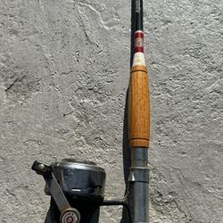Vintage ABU 507 Reel and Fishing Rod 