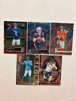 2024-25 5-Card QB Rookie Lot-Dart, Maye, Nix, Ward, Williams