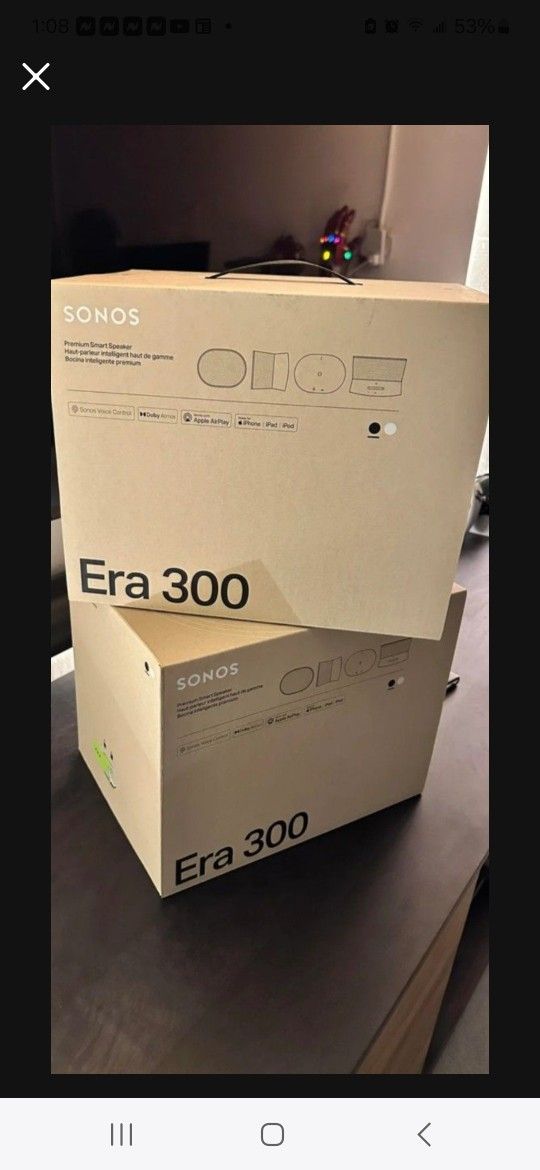 Sonos Pair of Era 300's Barely Used
