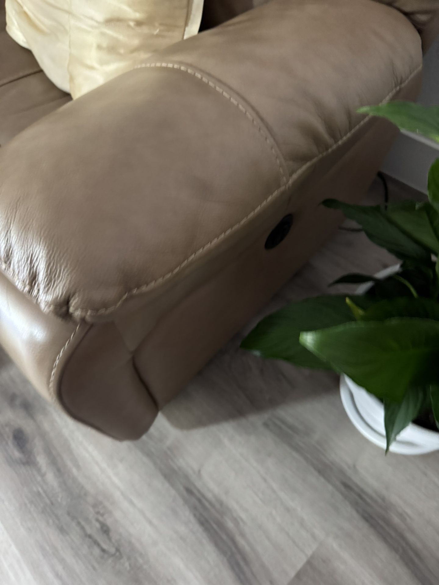 Leather Sofa And Recliner