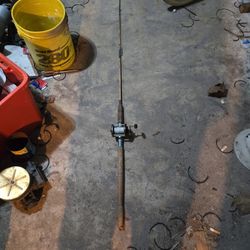 Vintage Fishing Penn Reel And Pole
