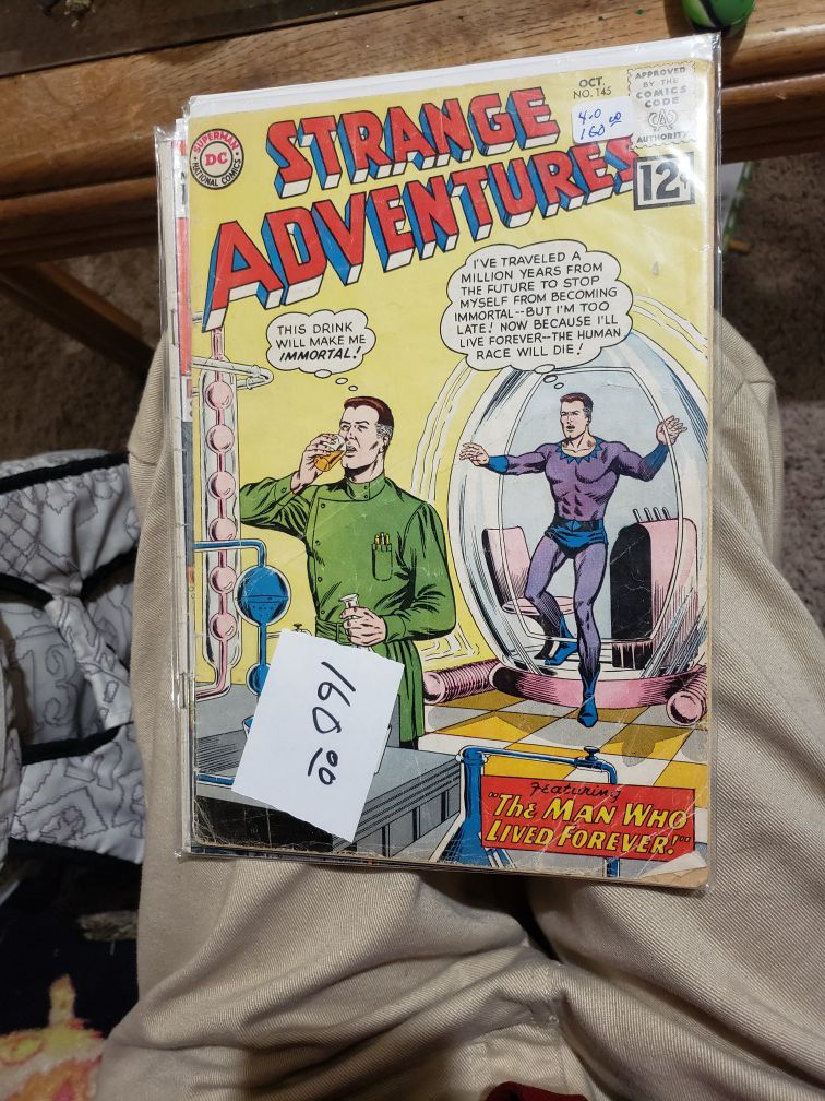 Strange Adventures featuring the man who lived forever.!