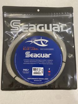 Seaguar 100 lb Fluorocarbon Leader 32.8 Yard Blue Label, New, Never Been Opened