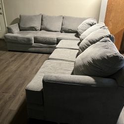 Six Seater Grey Sectional