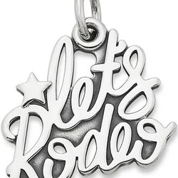 James Avery Retired “Let's Rodeo" silver charm
