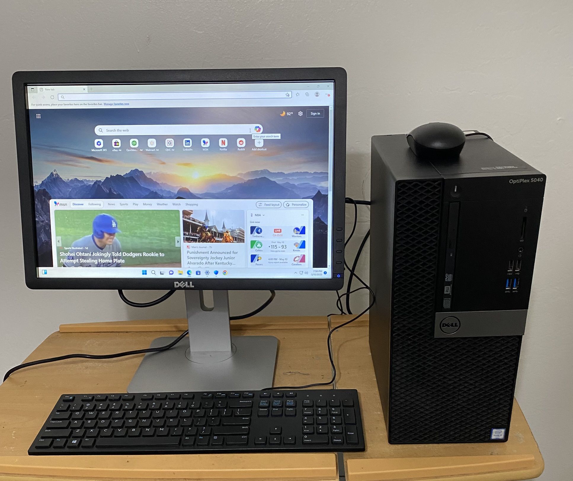 Dell OptiPlex 5040 desktop Computer Intel Core i7-6700 3.40GHz 8GB RAM 256GB SSD Win11,WIFI, Microsoft Office installed. Nothing wrong. ** NO TRA